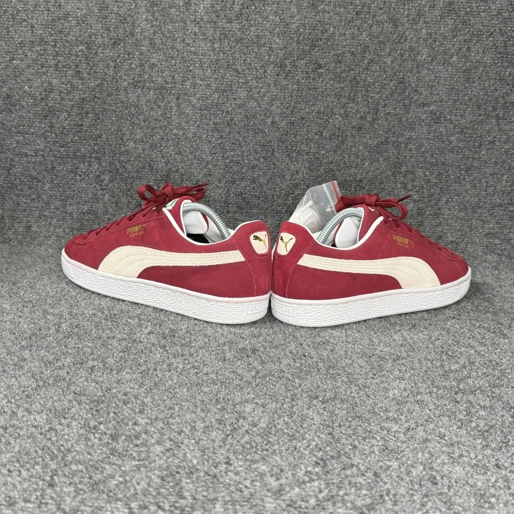 Puma Suede Classic XXI Sneakers Men's 9.5 Cabernet Suede Low Lace Retro Athletic